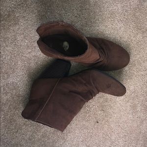 Brown booties